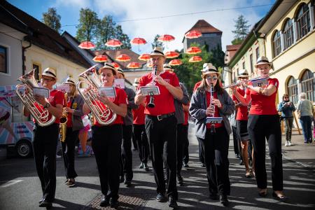Izjemen obisk zaznamoval 50. Dneve narodnih noš in oblačilne dediščine v Kamniku (Blaž T. Muc)  (14)